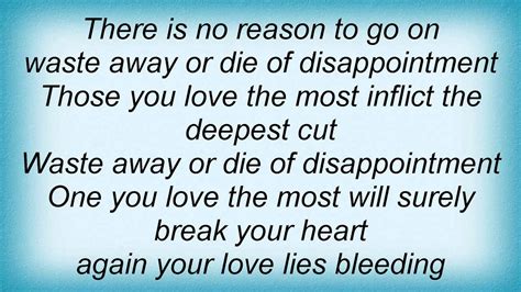 love lies bleeding lyrics